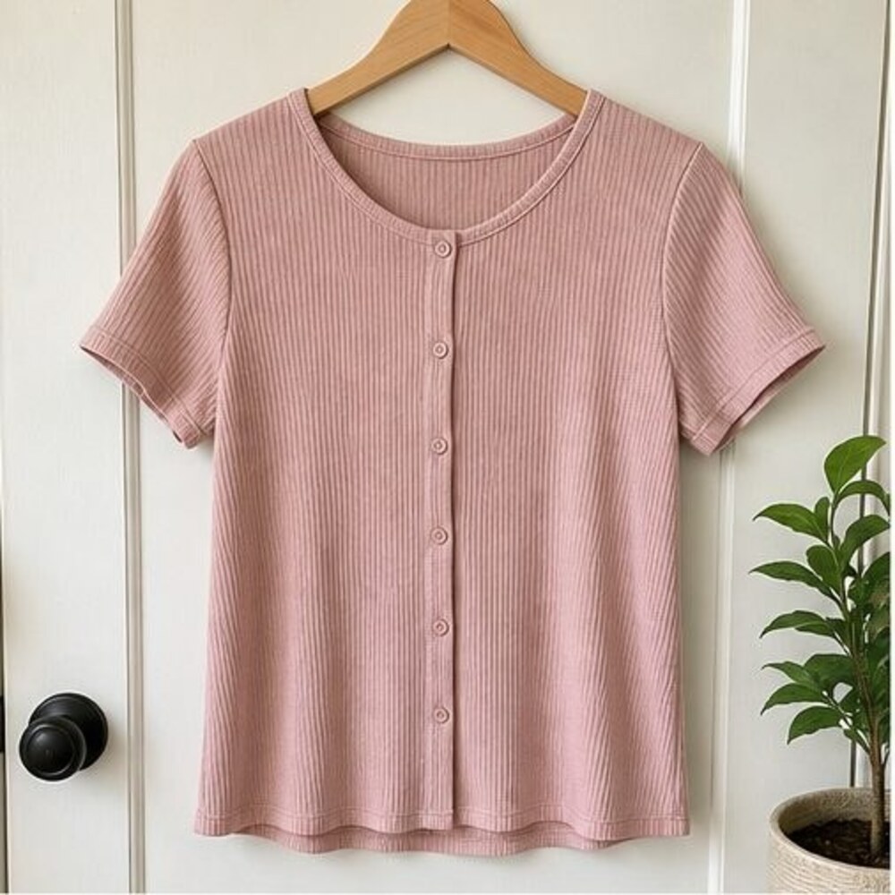 Blush Pleated Blouse